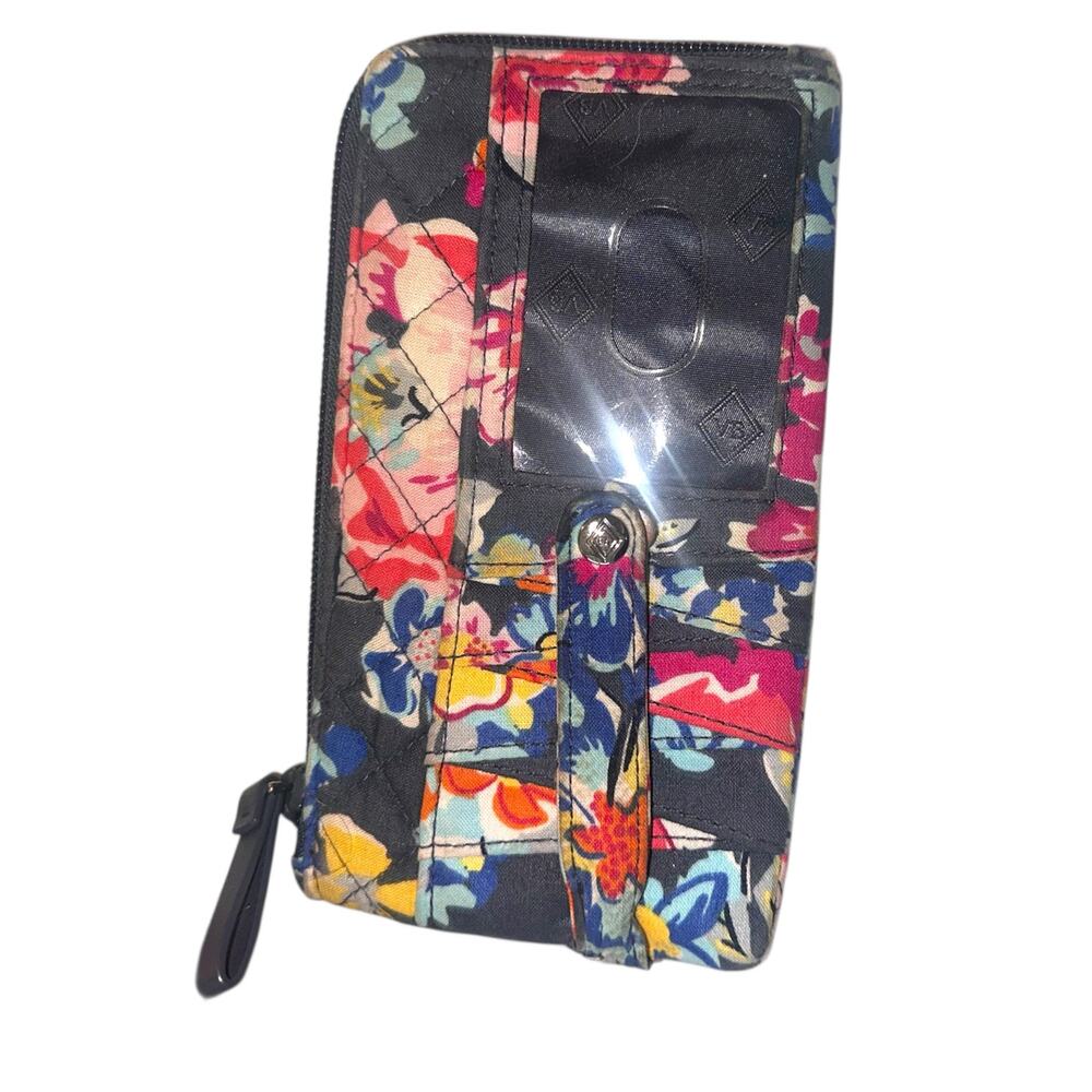 Vera Bradley Quilted Sling Backpack + Matching Wallet Floral Crossbody Travel - Picture 5 of 10